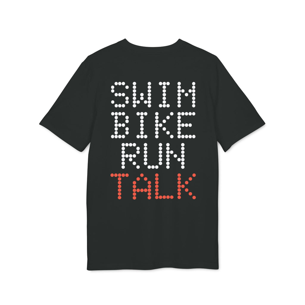 Tričko Swim Bike Run Talk – zadní pohled